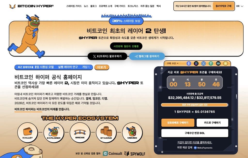 비트코인 하이퍼 프리세일