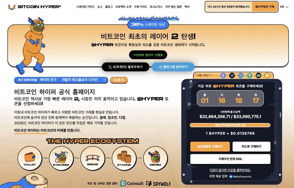 비트코인 하이퍼 프리세일