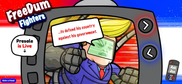 freedum fighters - polifi token die kan gaan stijgen in aanloop naar Amerikaanse verkiezingen