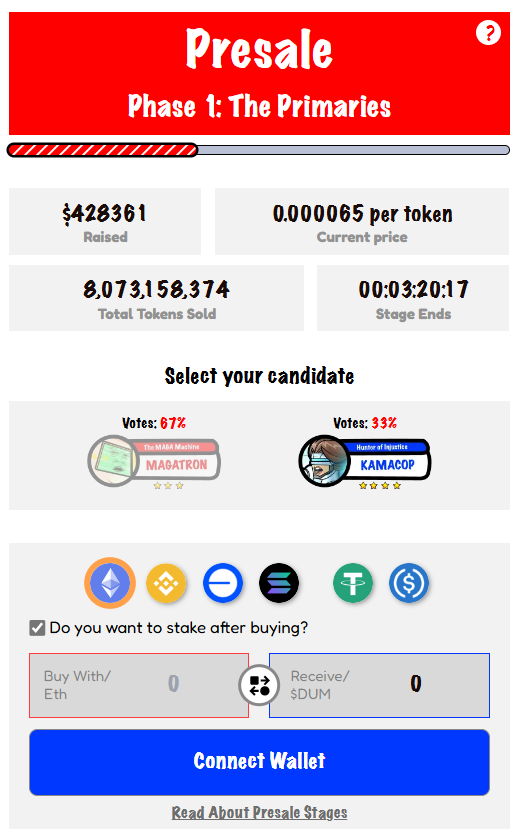 Presale FreeDum Fighters ($DUM) - Bron: FreeDum Fighters