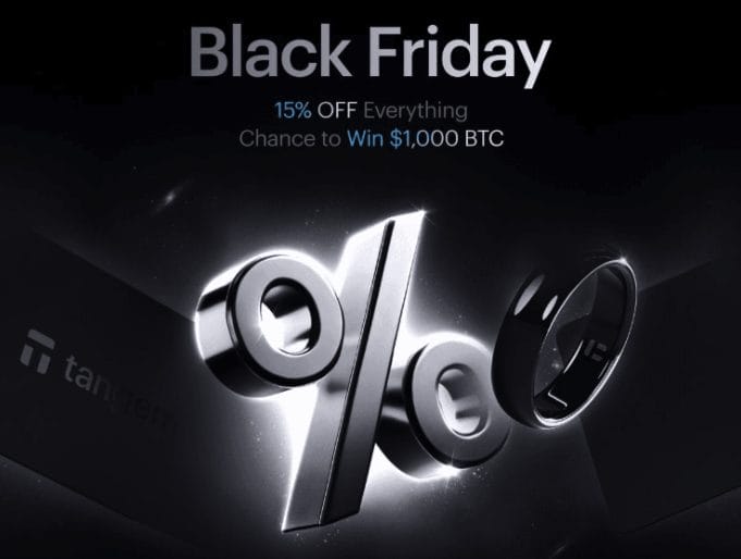 Crypto hardware wallet Tangem korting met Black Friday