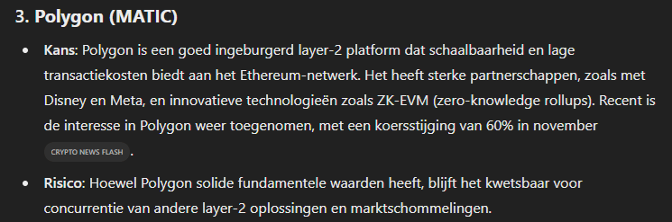 ChatGPT Polygon verwachting