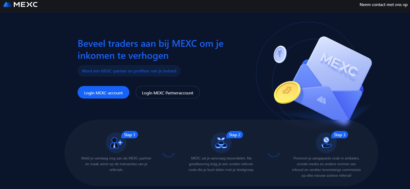 beste crypto affiliate programma bij mexc