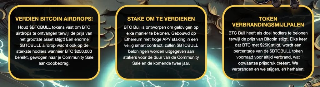 Bitcoin Bull $BTCBULL voordelen