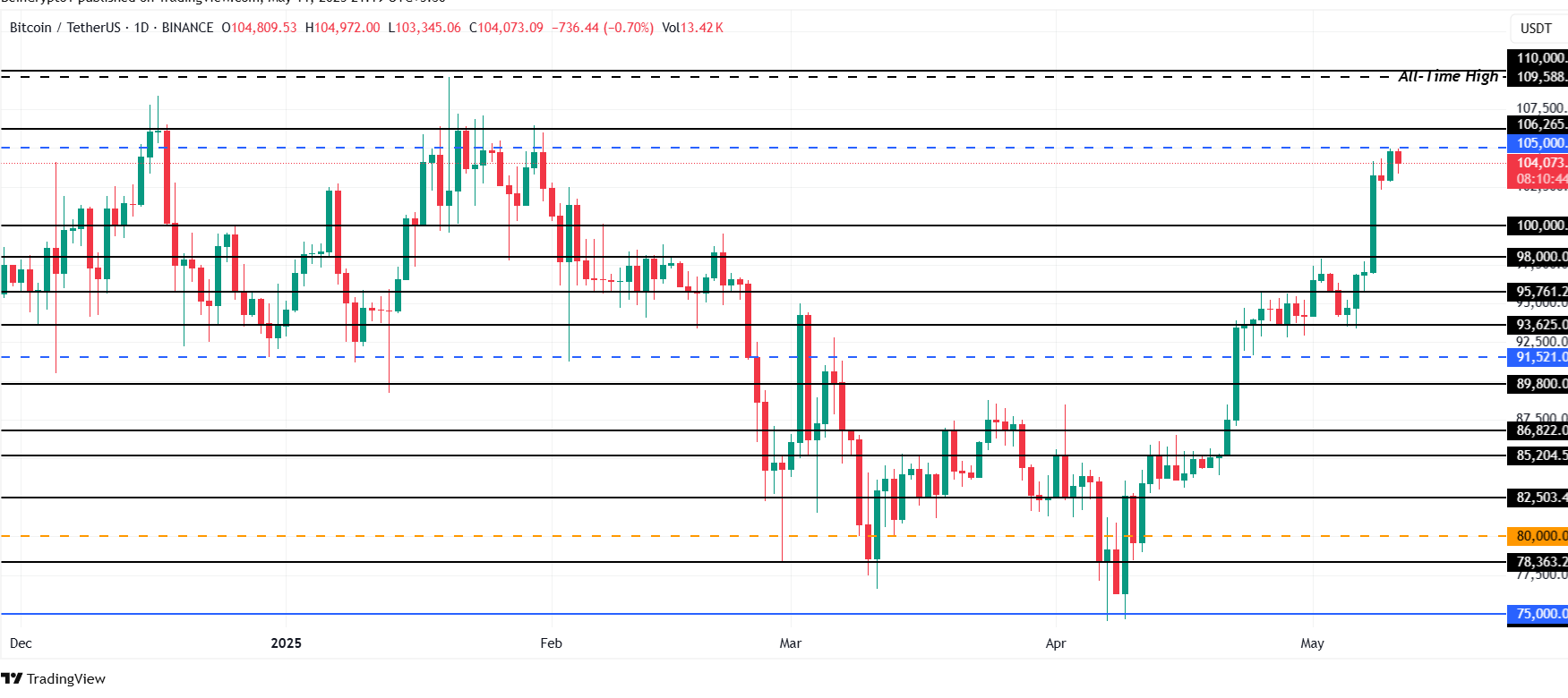 Bitcoin Price Analysis. Source: TradingView