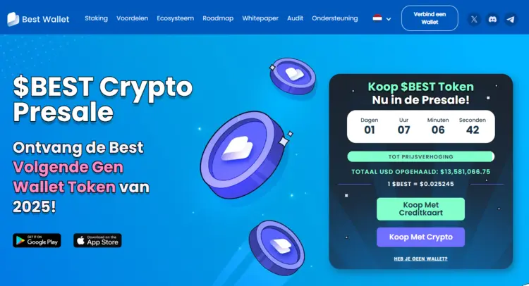 Best Wallet Token, welke crypto gaat stijgen 2025