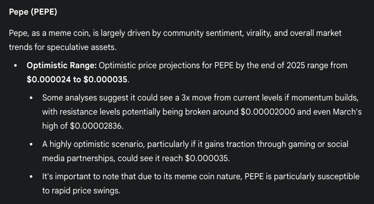 Pepe coin verwachting