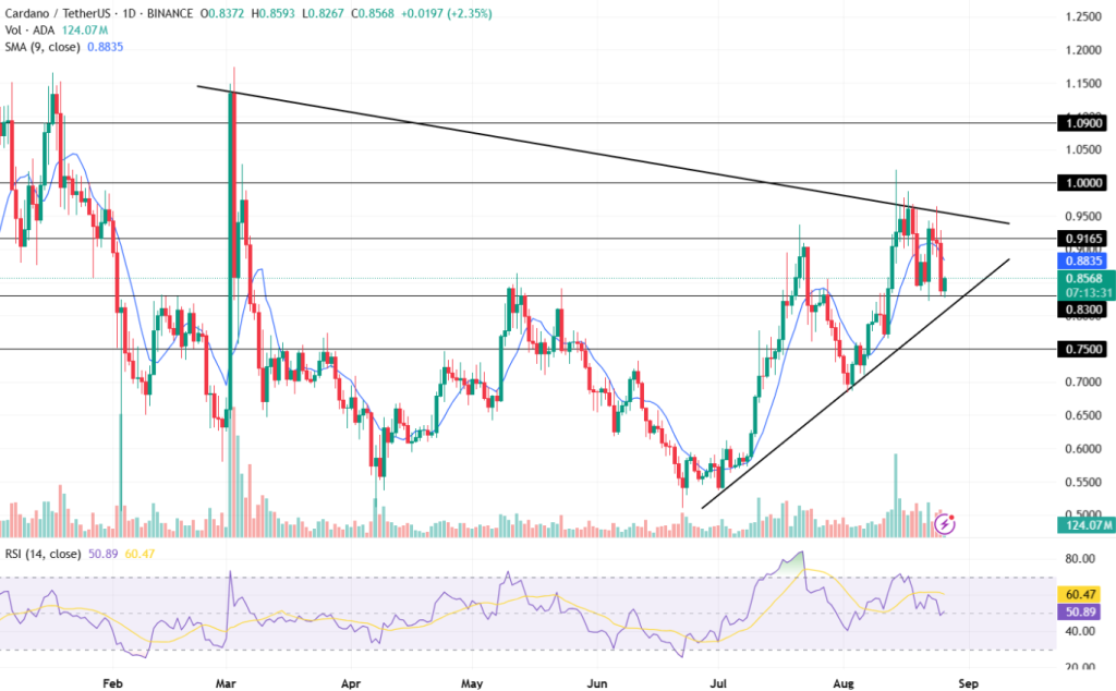 Cardano Price Chart, Source: TradingView (ADA/USDT) 