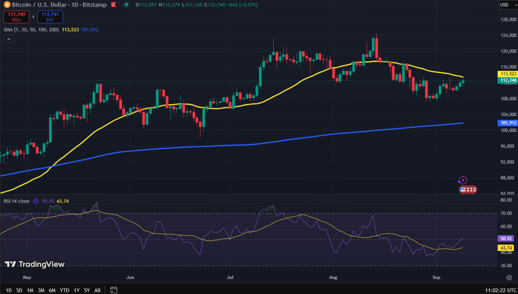 Bitcoin koers grafiek