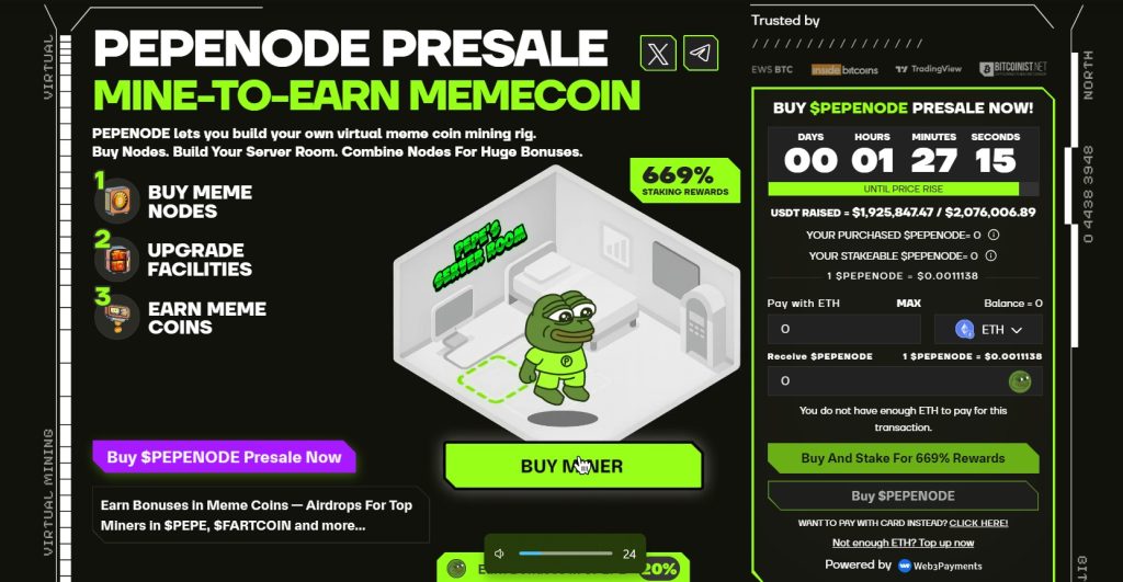 Pepenode presale $PEPENODE