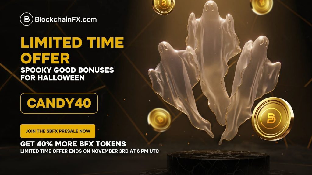 De BlockchainFX $500.000 dollar giveaway met code: CANDY40