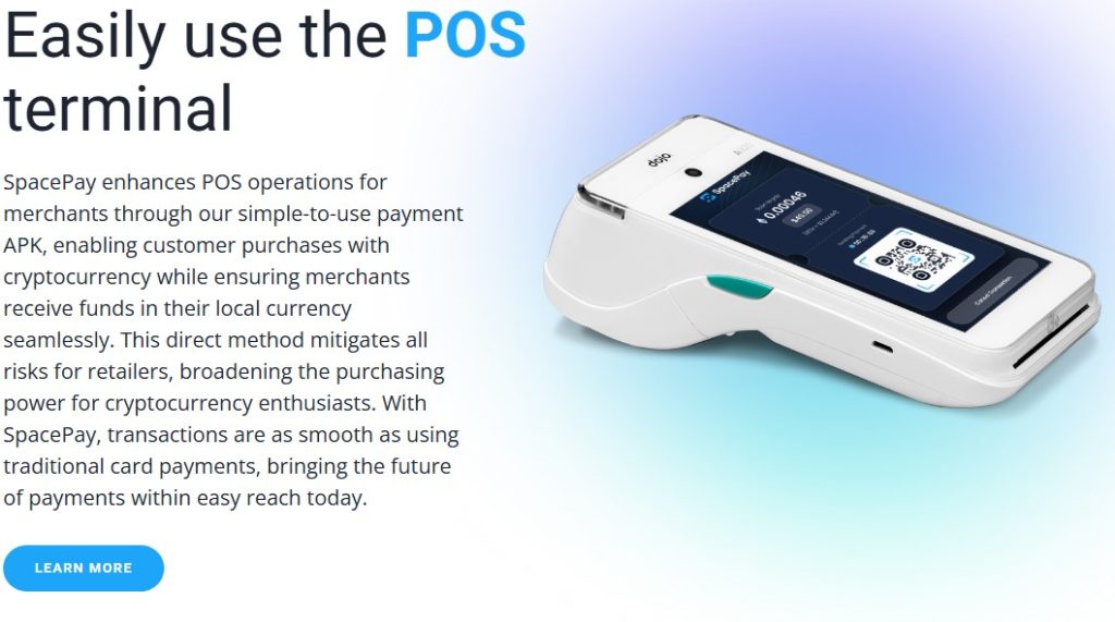 Betalen met SpacePay met POS systemen