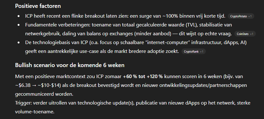 GPT-5 AI voorspelt Internet Computer koers