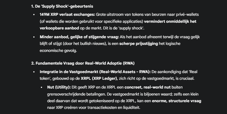 XRP koers verwachting - Bron: Gemini AI