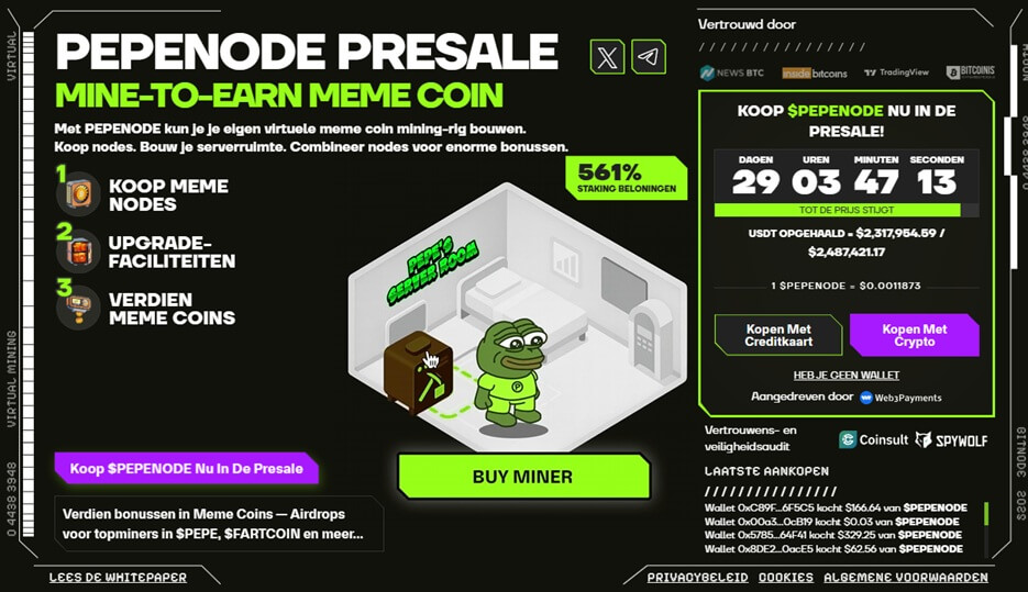 pepenode presale alternatief xrp