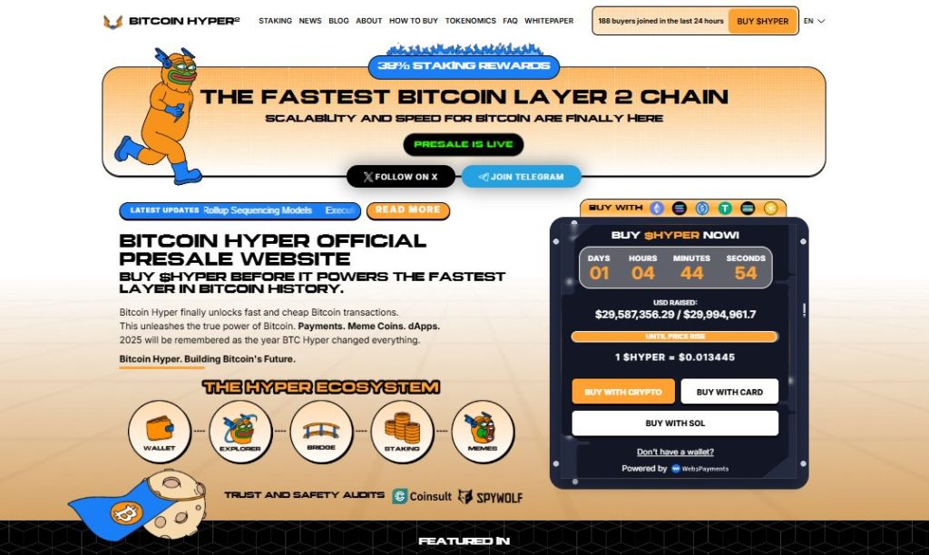 Bitcoin Hyper presale website