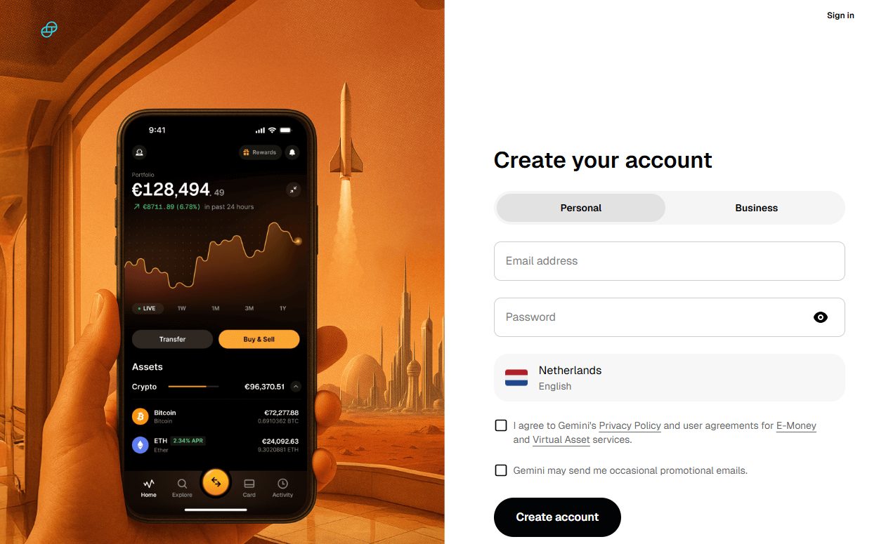 gemini exchange review aanmelden