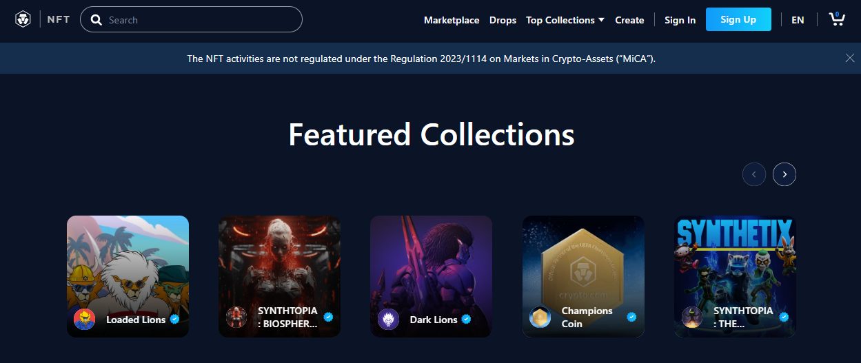 crypto com nfts