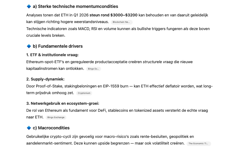 Ethereum ontwikkelingen die koers stimuleren - Bron ChatGPT