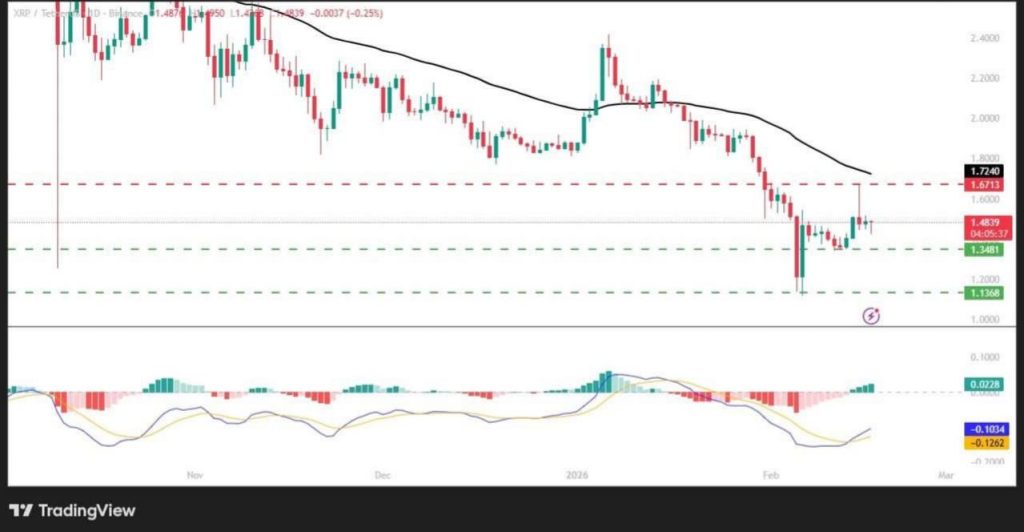Ripple koers 18 februari
