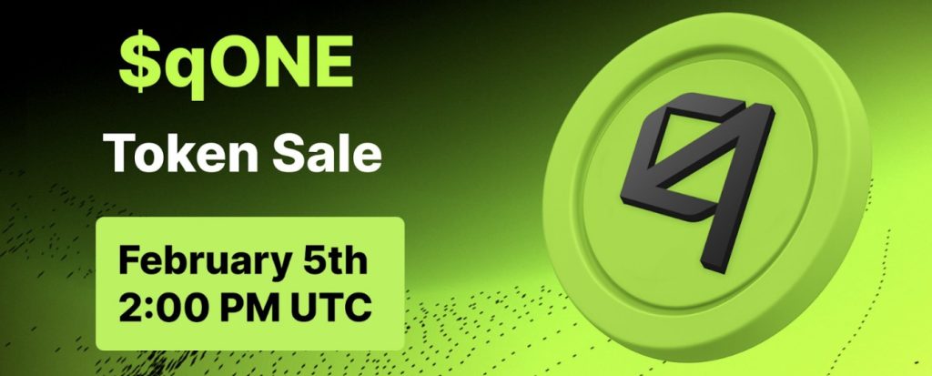 De qONE altcoin sale zal op 5 februari starten