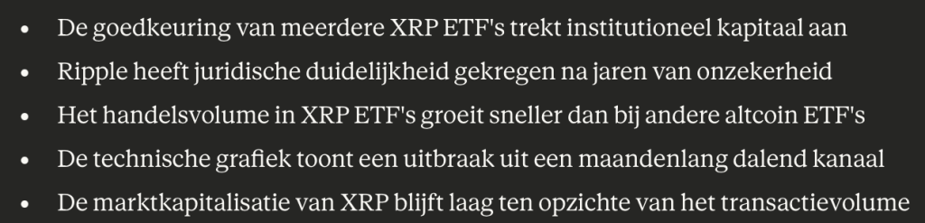 XRP koers voorspelling maart 2026 - Bron: Claude AI