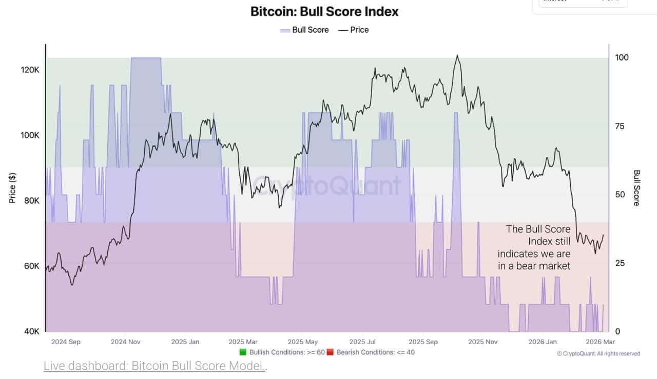 Bull run index - Bron: CryptoQuant