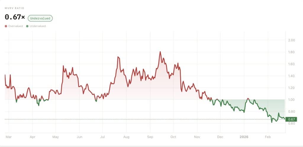 DOGE MVRV ratio - Bron: CryptoQuant