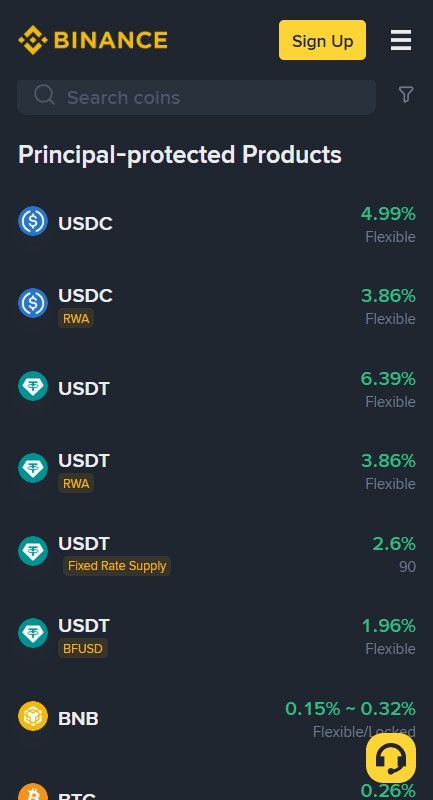 Binance strona z kryptowalutami do stakingu 
