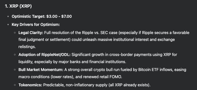 Ripple förutspådda kurs 2025