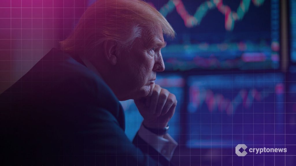 Trump sitter och tänker på kryptovaluta och stablecoins