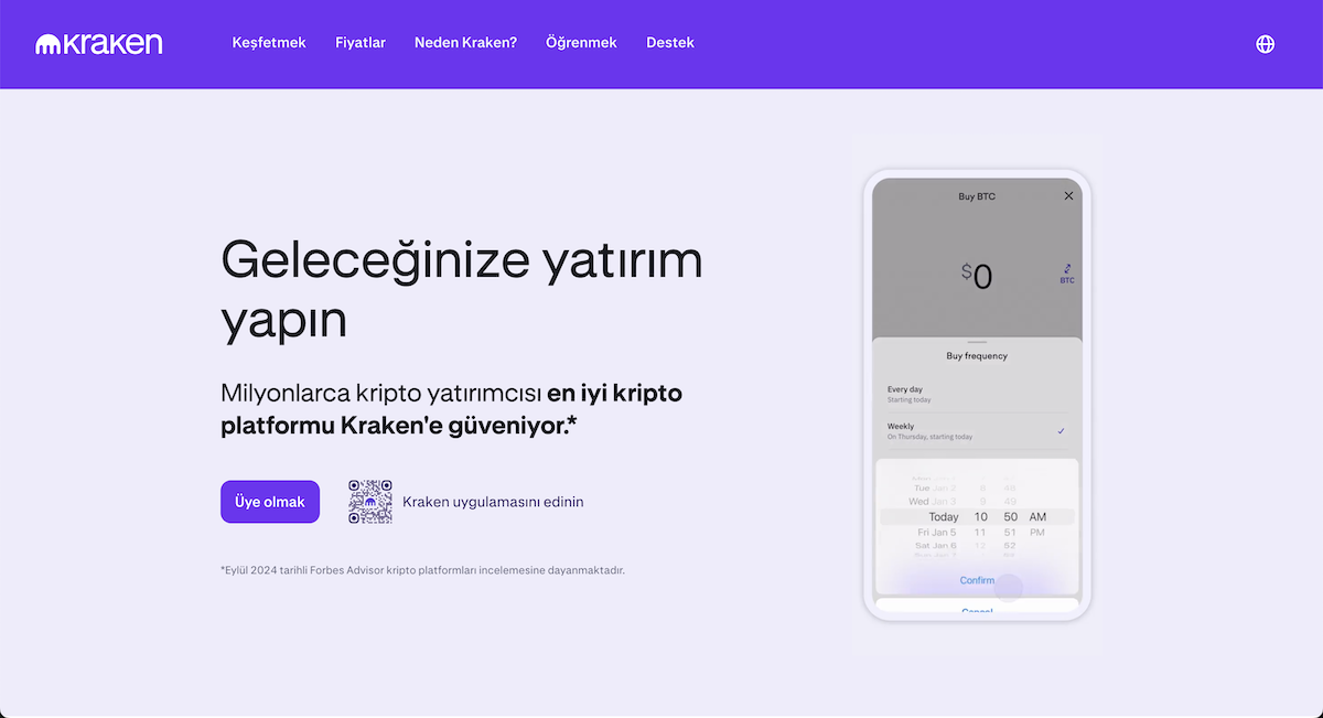 kraken - en iyi kripto birikim hesapları
