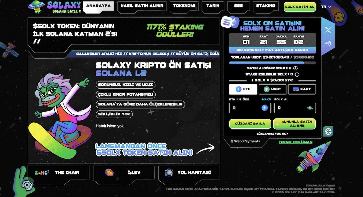 işlevsel en iyi tokenler Solaxy