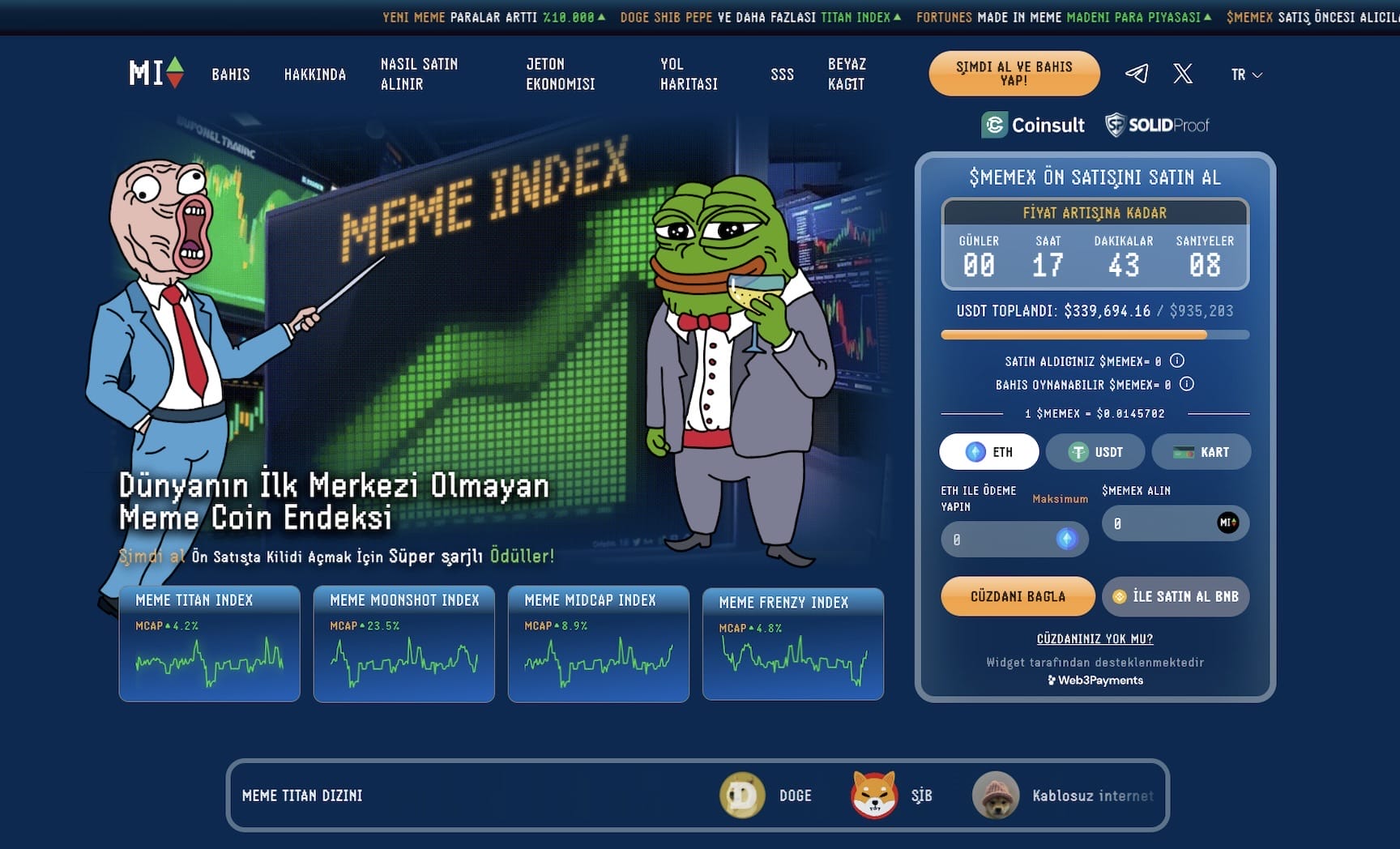 Satın Alınabilecek Yeni Altcoin Fırsatları.Meme Index