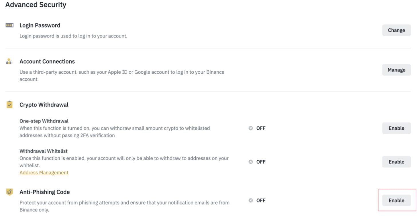 Binance güvenli mi? Oltalama Karşıtı Önlemler