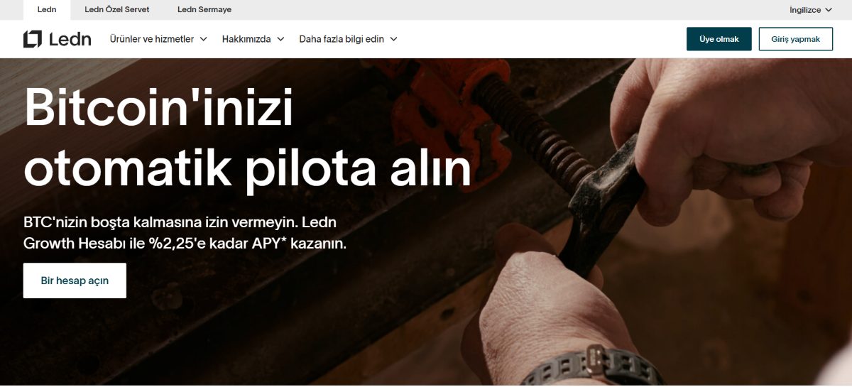 ledn - bitcoin para çekme limiti