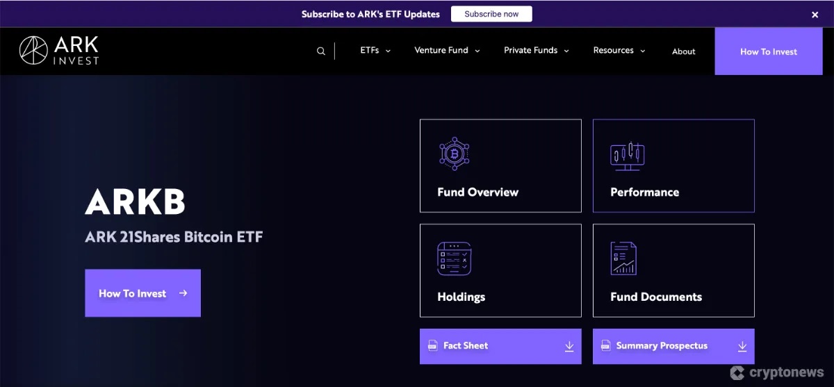 en iyi Bitcoin EFT coinleri. ARK 21Shares Bitcoin ETF (ARKB)