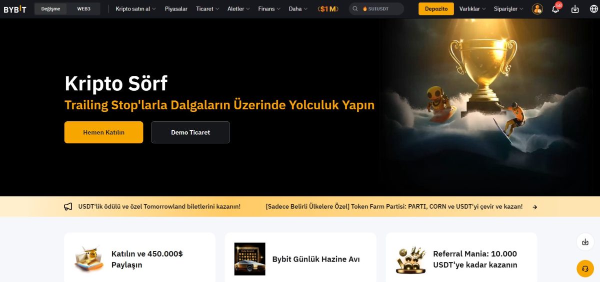 bybit - vadeli işlem borsaları