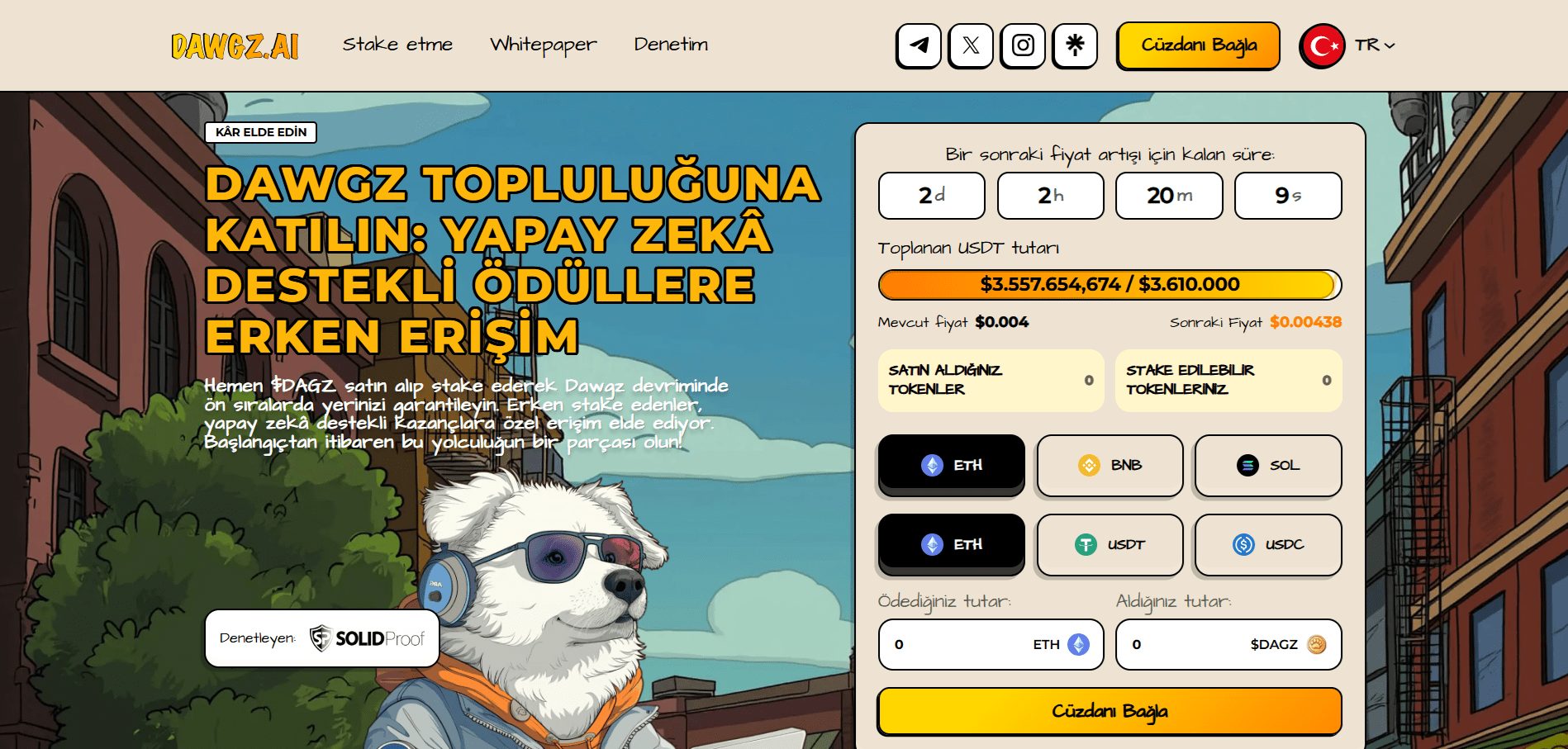 $DAGZ Ön Satışı