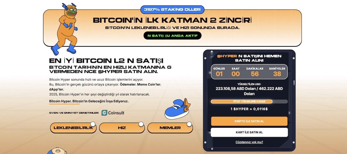Kraken’de listelenecek yeni coinler arasındaki Bitcoin Hyper