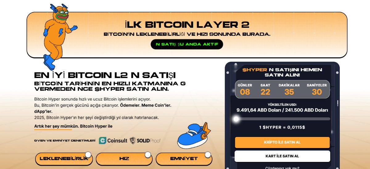 Bitcoin Hyper (HYPER) – Bitcoin için İlk Layer 2 Çözümü