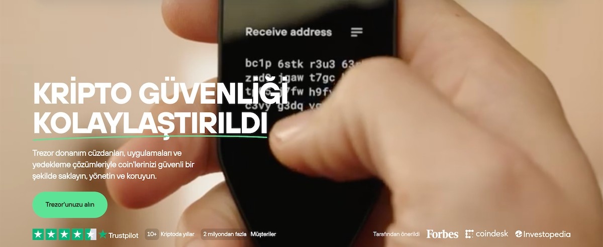 Trezor cüzdan seçenekleri