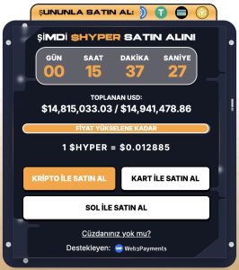 Bitcoin Hyper ön satış paneli