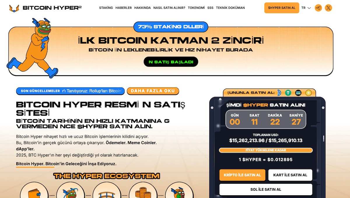 Bitcoin Hyper En iyi Layer 2 coinleri