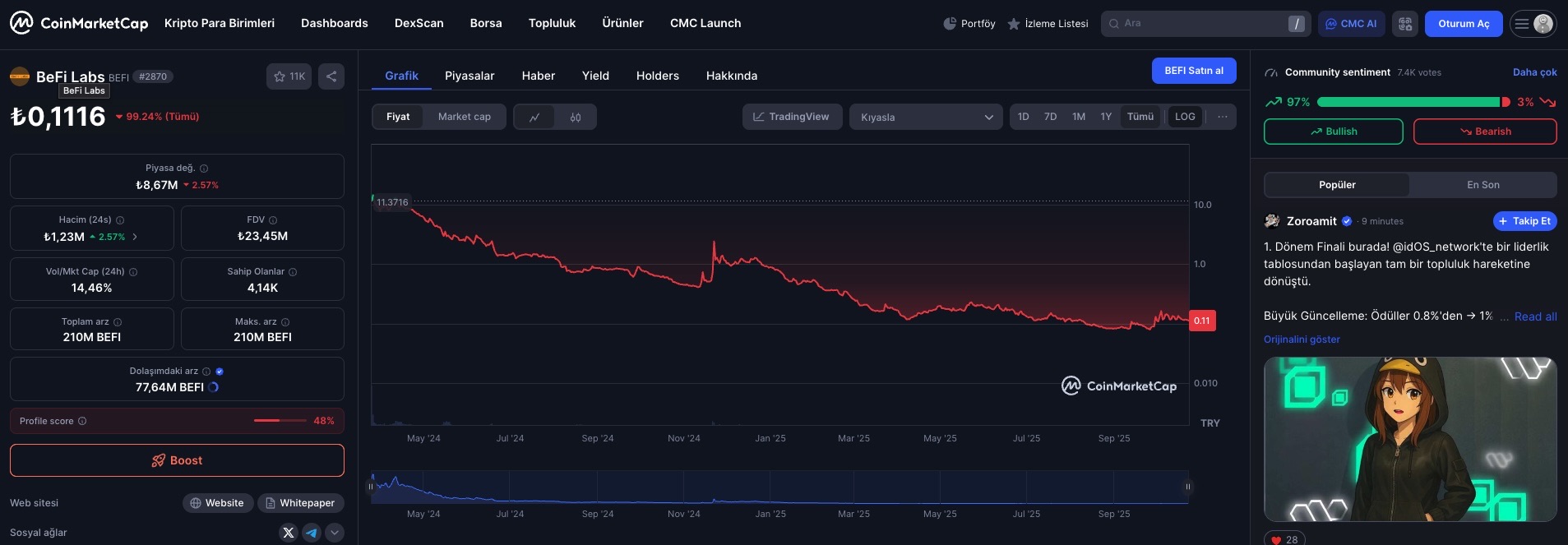 Ape Terminal incelemesi. BeFi Labs ($BEFI)
