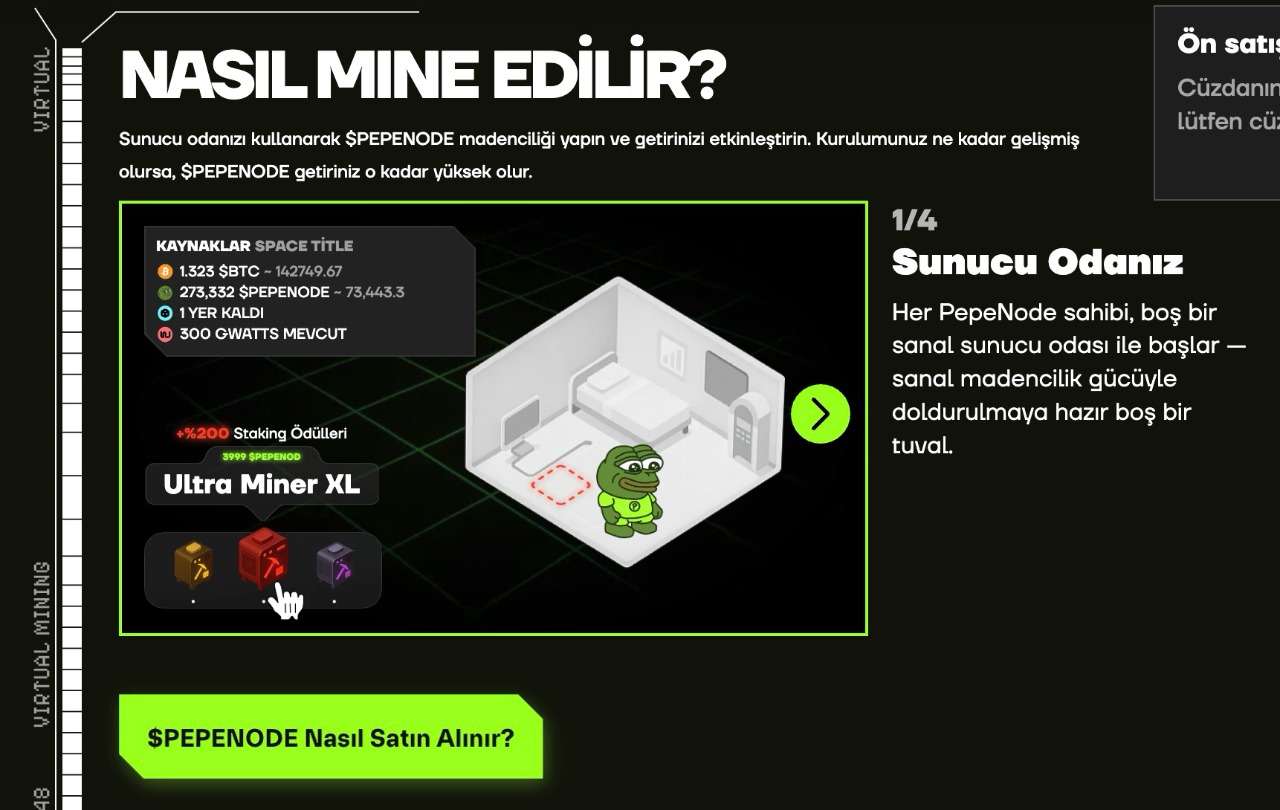 pepenode mine sistemi