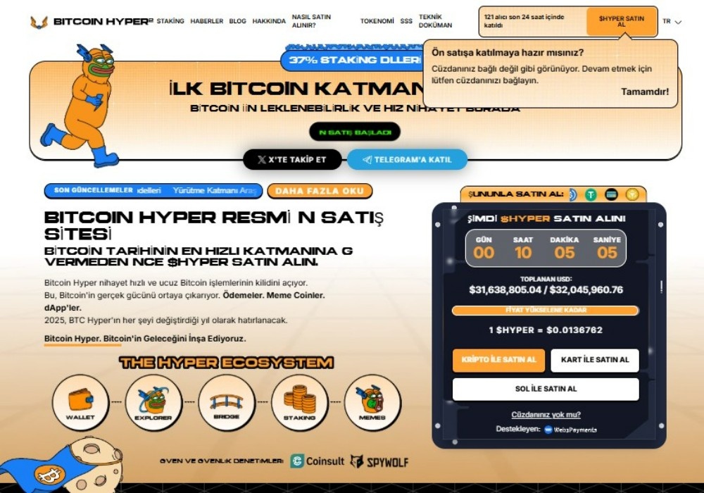 bitcoin hyper ön satışı