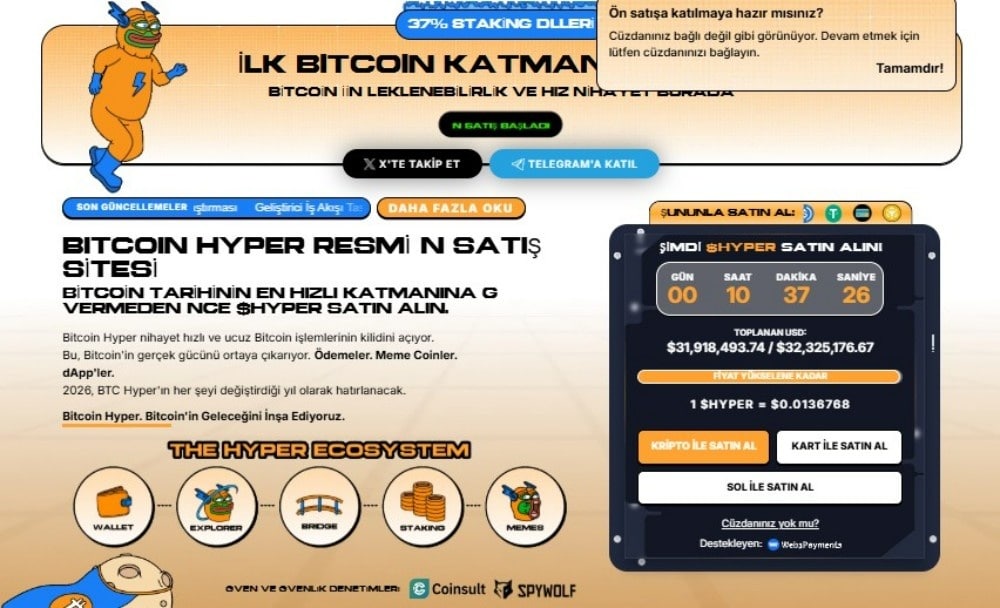 bitcoin hyper ön satışı