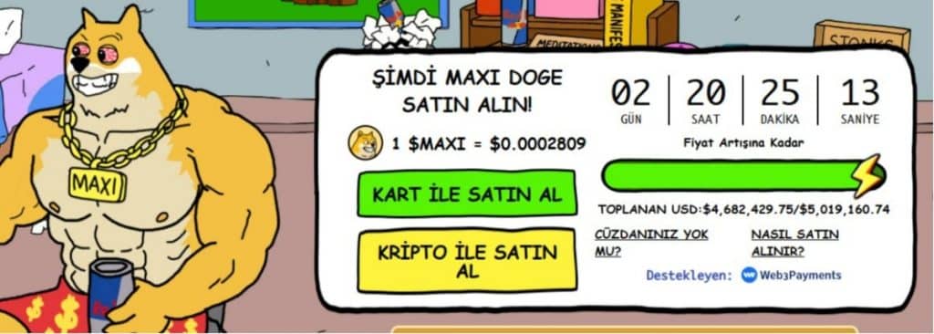 maxi doge ön satışı