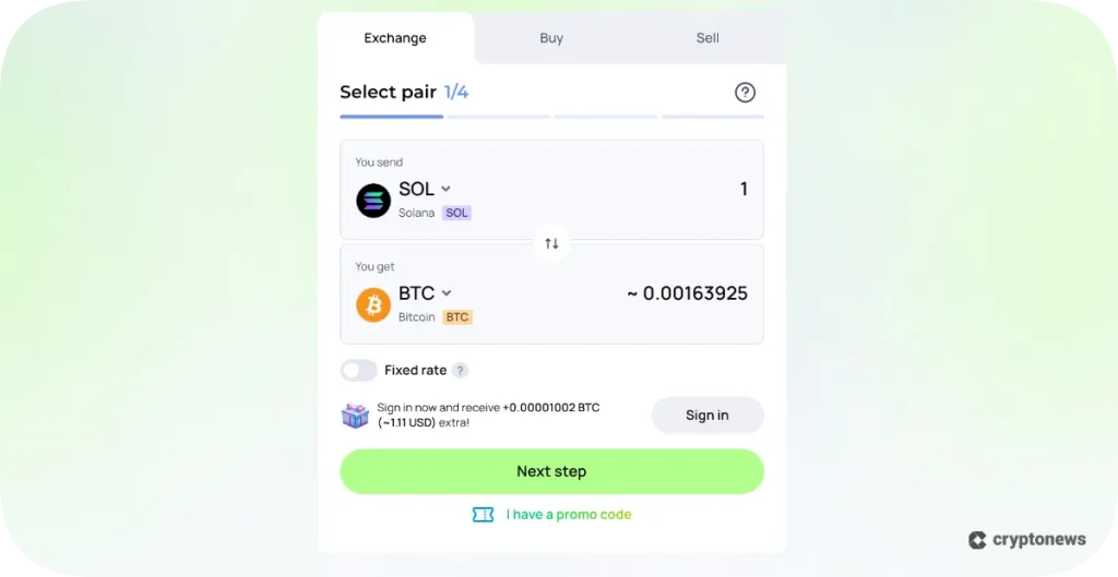 Changelly pair
